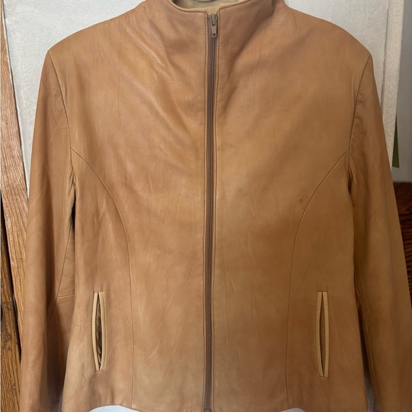 Bargello Leather Factory Florence Italy Tan Leather Jacket - Size IT 48 (US M) - Picture 2 of 7